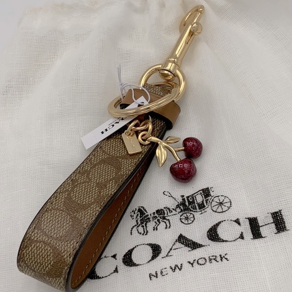 Coach Signature Charm Loop Bag charm - Picture 3 of 4